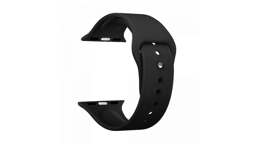 Ремешок Deppa Band Silicone для Apple Watch 42/44/45/49mm, силиконовый, черный (арт.47129)