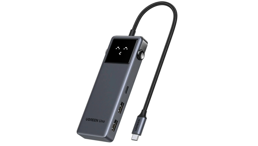 USB-C Разветвитель UGREEN Uno CM889 7в1 (75179) Серый