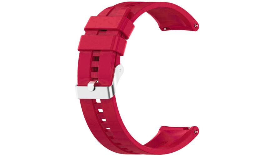 Ремешок Red Line универсальный силиконовый рельефный 20mm Бордовый