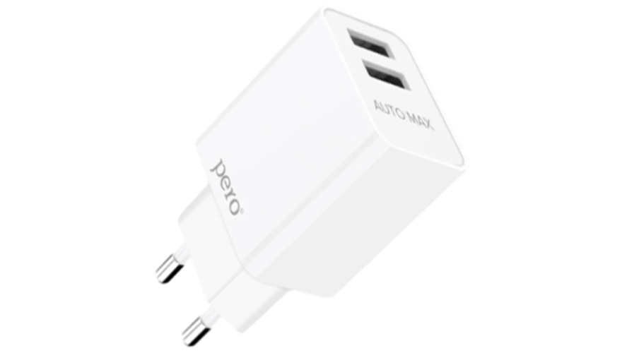 СЗУ PERO TC02 2USB 2.1A White (Белый)