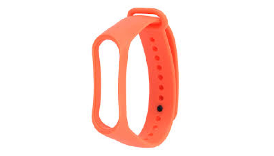 Сменный силиконовый ремешок для Xiaomi Mi Band 3/4 Orange