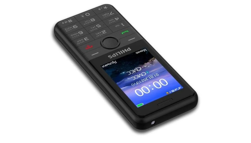 Телефон Philips Xenium E172 Black (Черный)