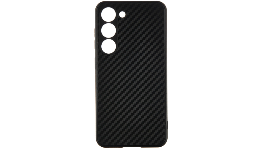 Чехол-накладка силикон под карбон для Samsung Galaxy S24 Черный