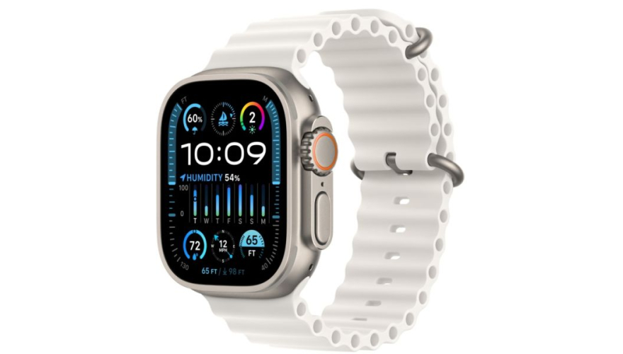 Часы Apple Watch Ultra 2 GPS + Cellular 49mm Titanium Case/With White Ocean Band (CPO)