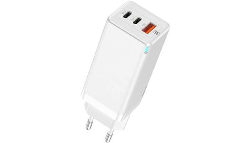 СЗУ Baseus Gan2 Pro Quick Charger (1 USB/2 USB-C) 65W Белый