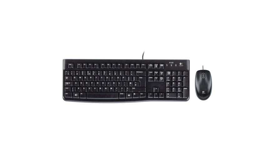 Клавиатура и мышь Logitech Desktop MK120 Black USB