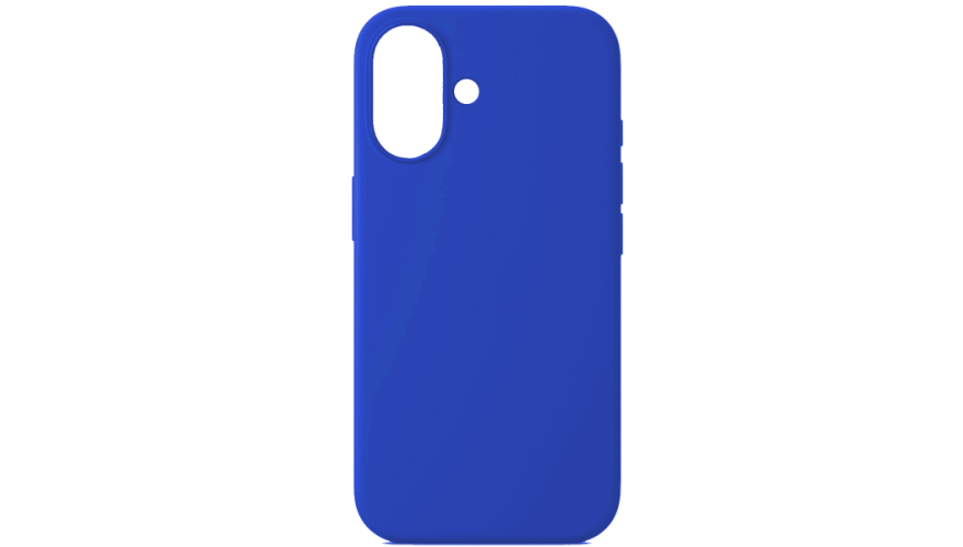 Чехол-накладка силикон Silicone Case для iPhone 16 Синий