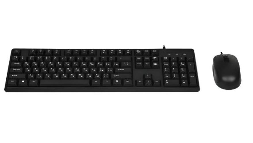 Проводная клавиатура + мышь TFN Slim ME210 (TFN-CA-CBD-SLIM210) Black