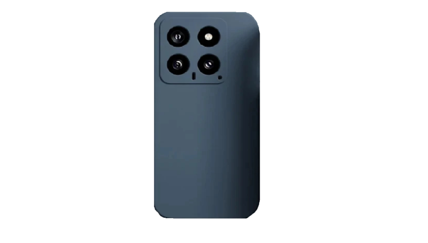 Чехол-накладка силикон Silicone Case для Xiaomi 14 Серо-Синий