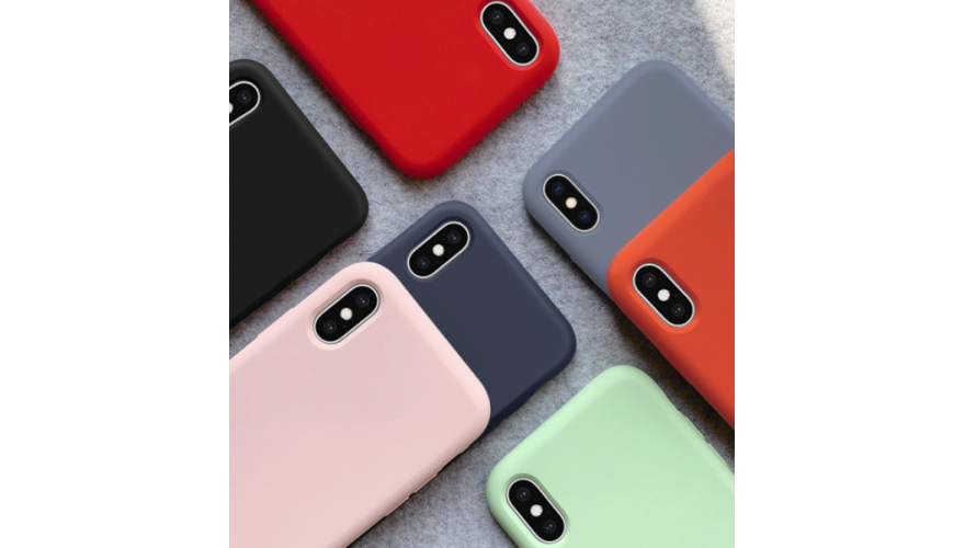 Чехол-накладка силикон Silicone Case для iPhone X/Xs Stone