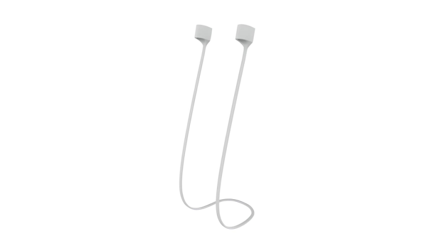 Шнурок силиконовый для Apple AirPods Белый