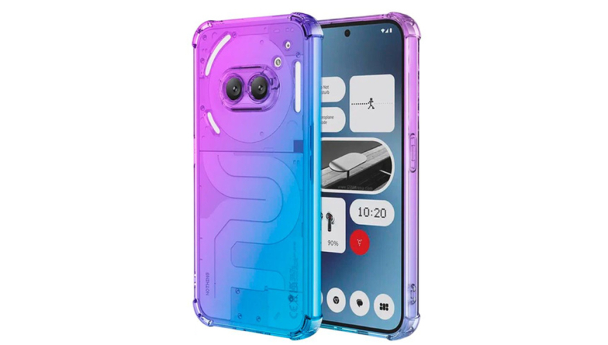 Чехол-накладка силикон для Nothing Phone (2a) Фиолетово-Синий 