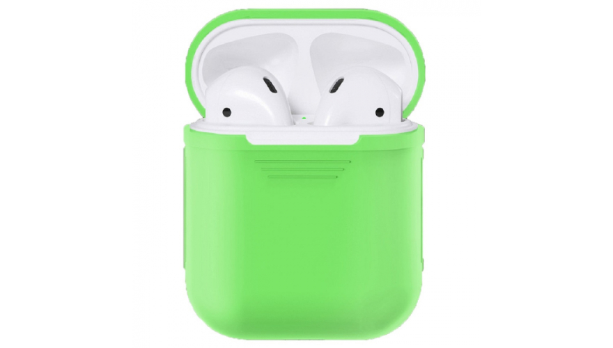 Силиконовый чехол ISA для Apple AirPods Зеленый