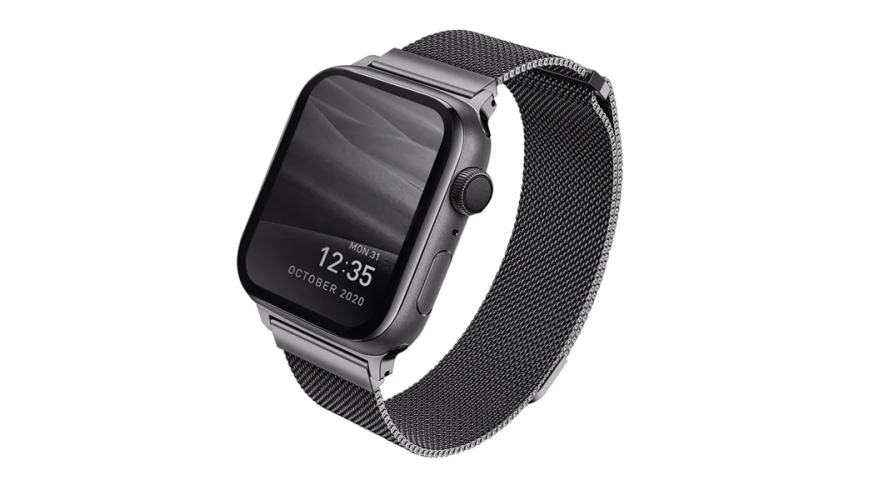 Ремешок Uniq Dante для Apple Watch 44/45/46/49mm Graphite (Серый)