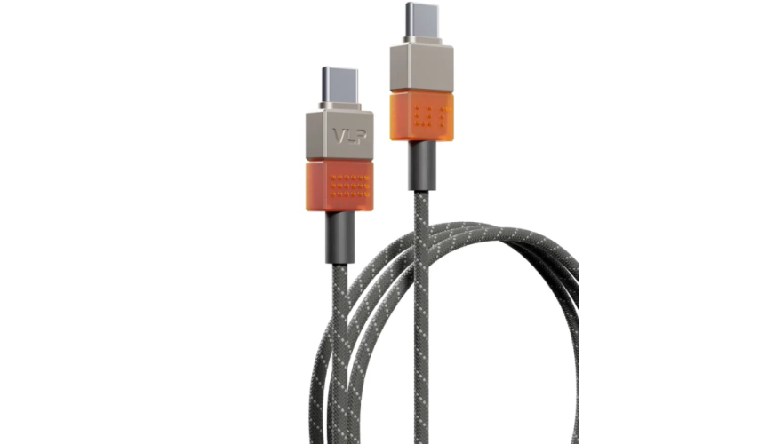 Кабель VLP NEO Type-C - Type-C 5A PD100W 1.5m Amber Gray (Янтарно-серый)