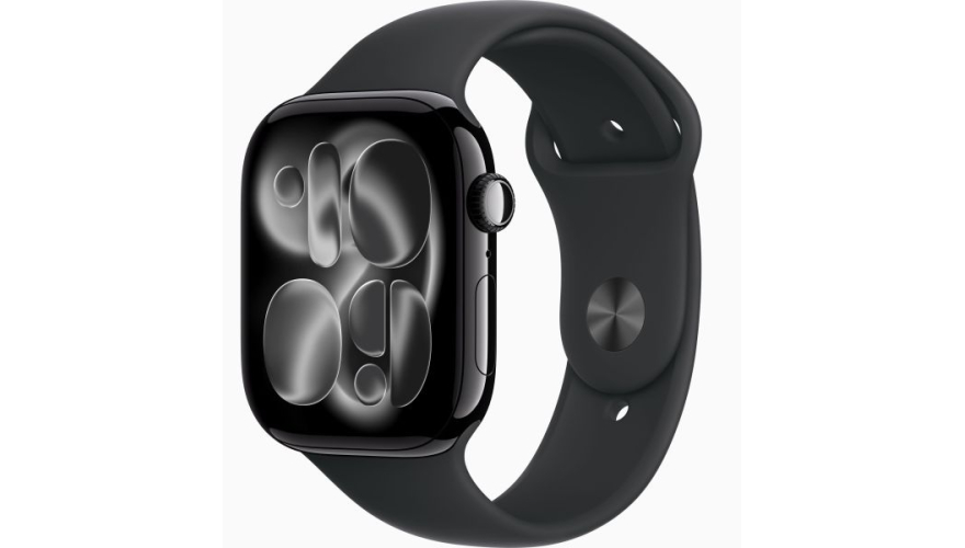 Часы Apple Watch Series 11 42mm Jet Black Aluminum Case Black Sport Band S/M
