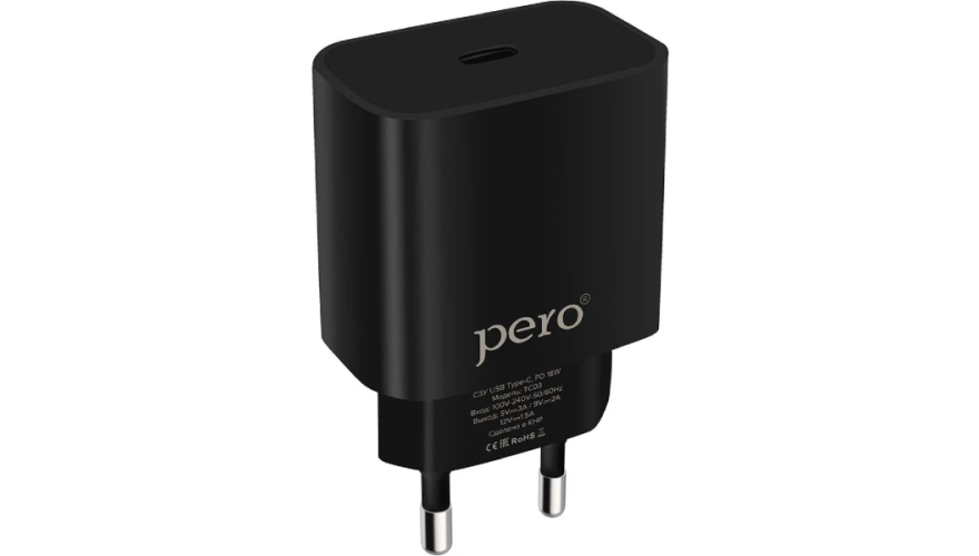 СЗУ PERO TC03 PD 18W USB-C Black (Черный)