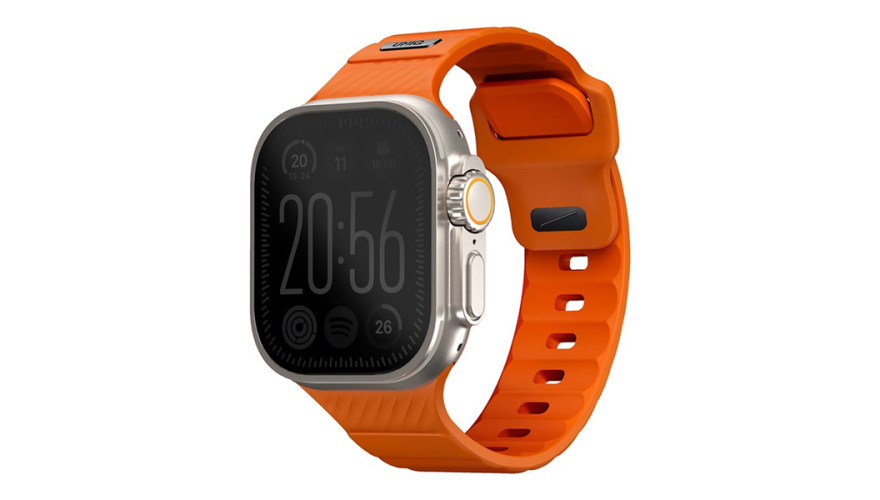 Ремешок Uniq Stride SE FKM Rubber для Apple Watch 44/45/46/49mm Volt Orange (Оранжевый) 