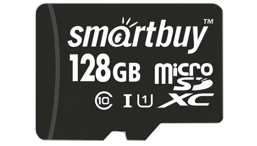 Карта памяти Micro SD Smartbuy 128GB Class10 90MB/s (SB128GBSDCL10-00)