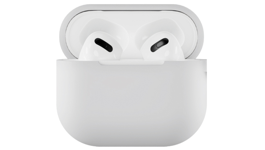 Силиконовый чехол VLP Silicone Case Soft Touch для Apple AirPods 3 White