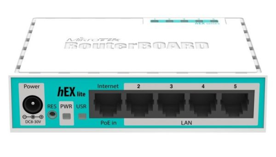Маршрутизатор MikroTik hEX lite (RB750r2) Белый