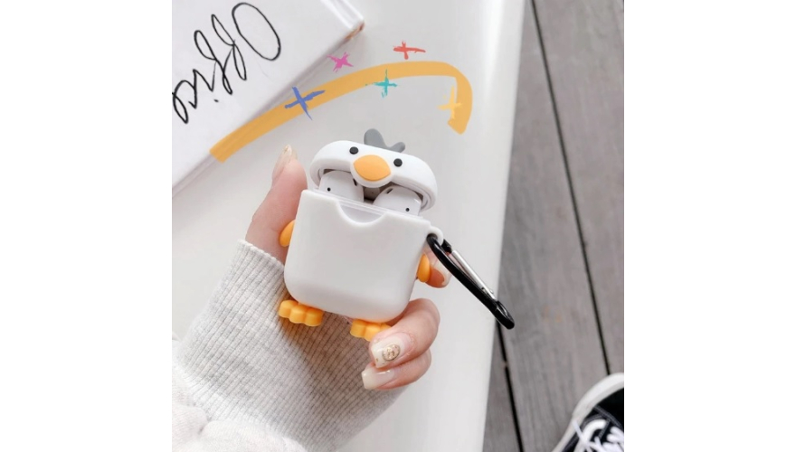Силиконовый чехол для Apple AirPods (Цыпленок)