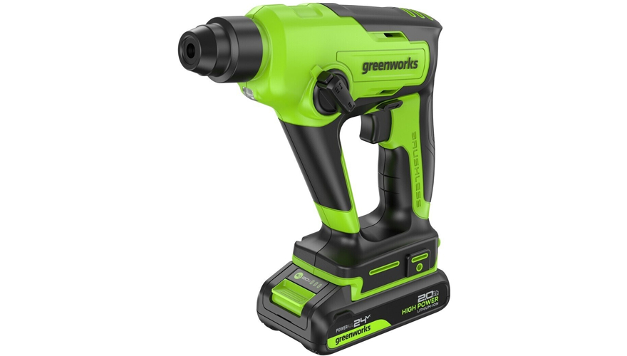 Перфоратор аккумуляторный Greenworks GD24SDS1 24В (3803107CUA) (С акб 2Ач и зу)