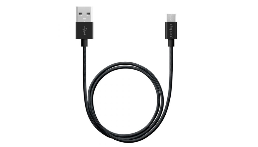 Кабель Deppa Classic USB - Micro-USB 2A 1.2м (72103) Черный