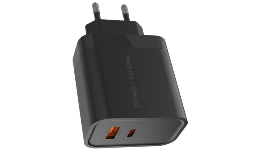 СЗУ Pero TC32 USB/USB-C 50W Black (Черный)