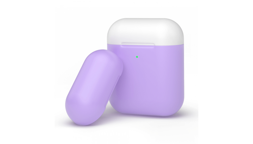 Силиконовый чехол Deppa для Apple AirPods Серая Лаванда арт.47061