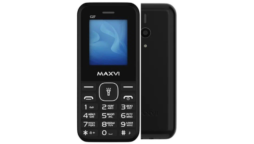Мобильный телефон MAXVI C27 Black (Черный)