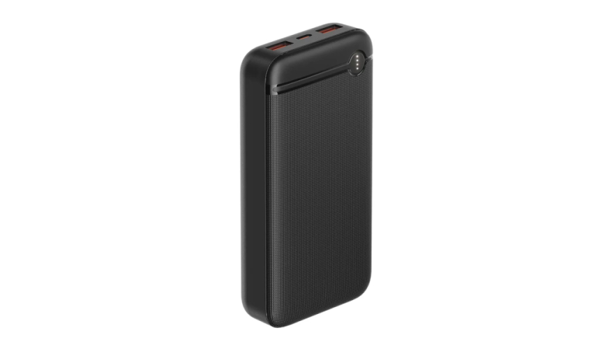 Внешний аккумулятор Olmio P-20 20000mAh 20W PD, QC, LCD, Черный