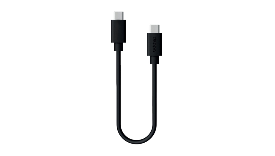 Кабель Deppa Classic USB-C - Type-C 3A 1.2м (72302) Black (Черный)
