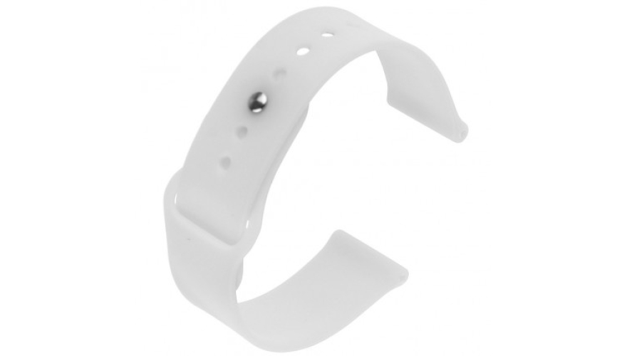 Сменный силиконовый ремешок для Apple Watch 42/44/45/49mm белый