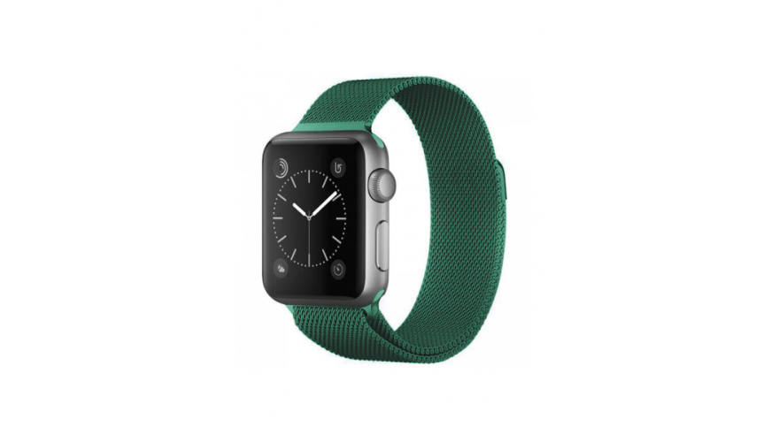 Ремешок для Apple Watch 38/40/41mm Milanese Loop Dark Green