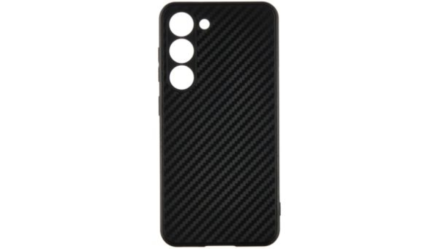 Чехол-накладка силикон под карбон для Samsung Galaxy A56 Черный
