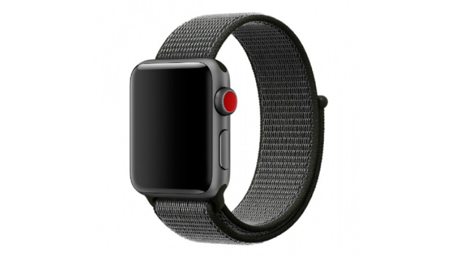 Ремешок нейлоновый для Apple Watch 42/44/45/49mm Серый