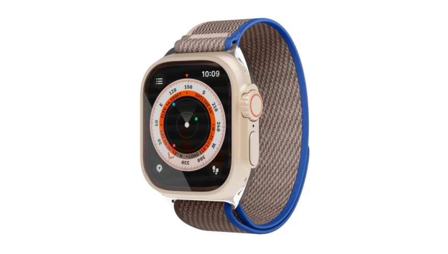 Ремешок VLP Trail Band для Apple Watch 42/44/45/49mm Серый/Синий
