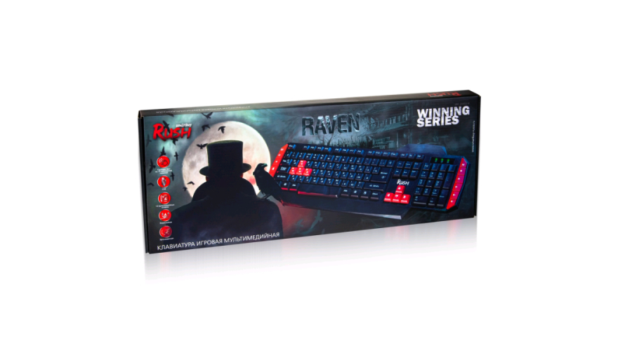 Игровая клавиатура Smartbuy RUSH RAVEN 200 (SBK-200GU-K)