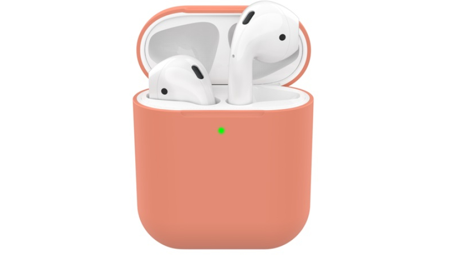 Силиконовый чехол Deppa Ultra Slim для Apple AirPods Персиковый арт.47040