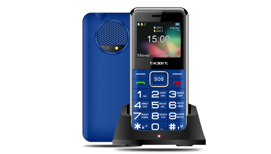Телефон Texet TM-B319 Dual Sim Blue