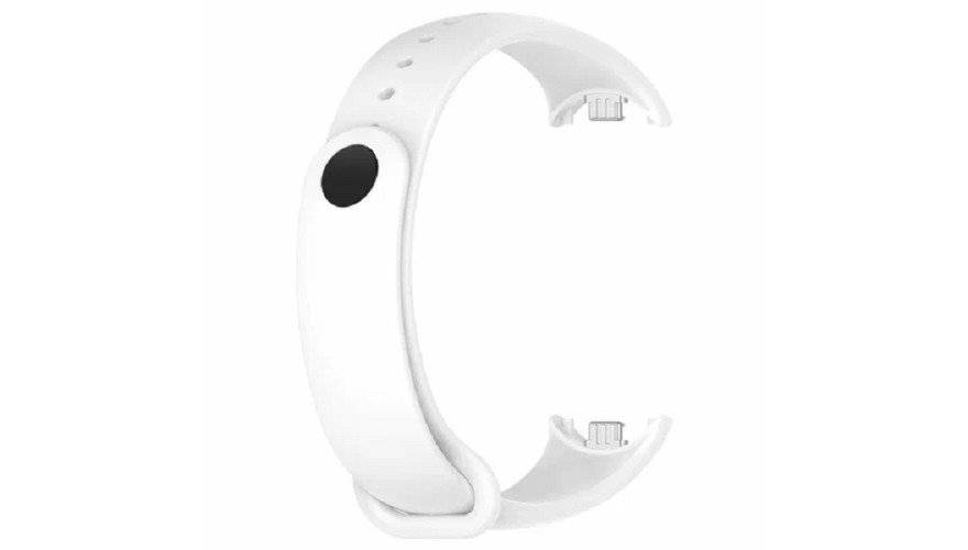 Сменный силиконовый ремешок для Xiaomi Mi Band 8/9/10 Белый
