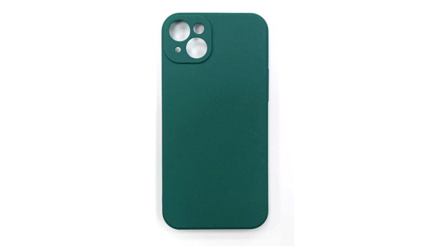 Чехол-накладка силикон для Apple iPhone 14 с микрофиброй Green