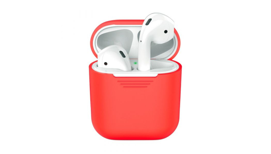 Силиконовый чехол Deppa для Apple AirPods Красный арт.47003