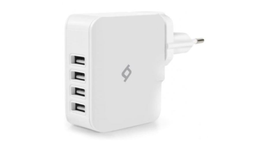 СЗУ TTEC Quattro 4хUSB 25W White (Белый)