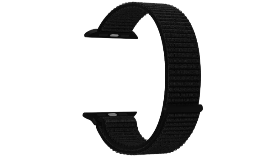 Ремешок Deppa Band Nylon для Apple Watch 38/40/41mm, нейлоновый, черный (арт.48101)