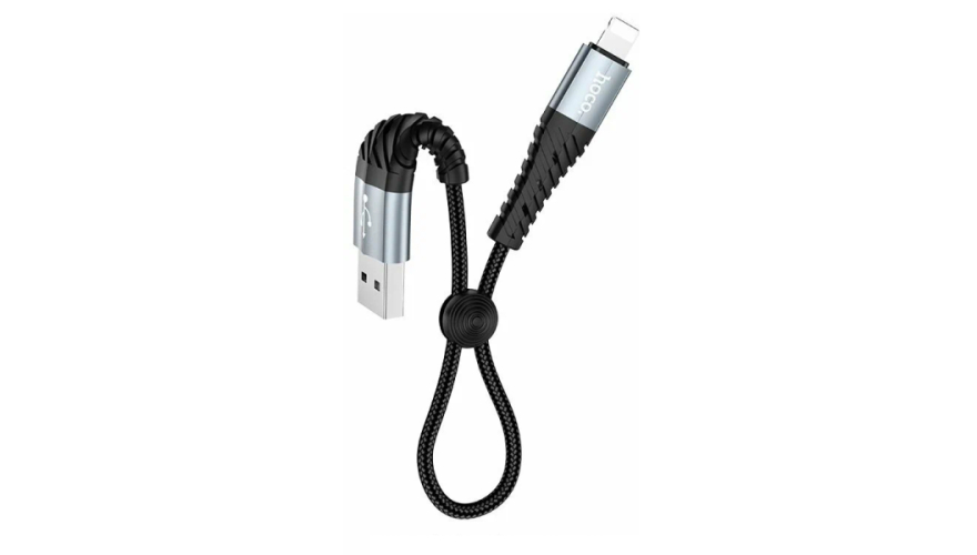 Кабель Hoco X38 USB - Lightning 2.4A 25cm Black