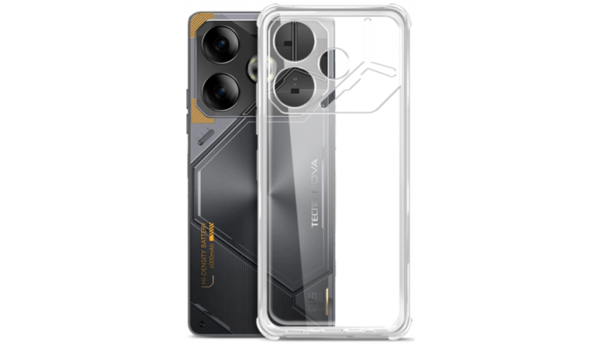 Чехол-накладка силикон для Tecno Pova 6/6 Pro Прозрачный