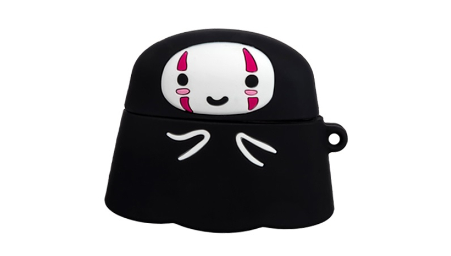 Силиконовый чехол для Apple AirPods Pro (Черный призрак)