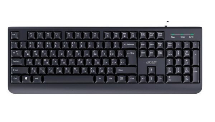 Проводная клавиатура Acer OKW400 Черный